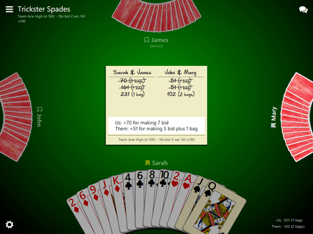 Trickster Spades game